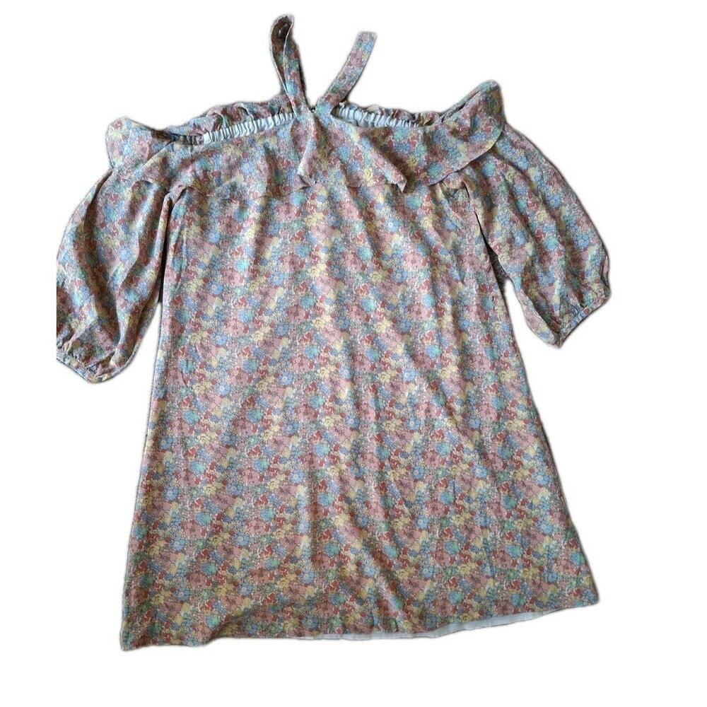 MADEWELL Forsythia Dress Women's Size 8 Blossom Off Shoulder Silk Bloomcore - Picture 9 of 9